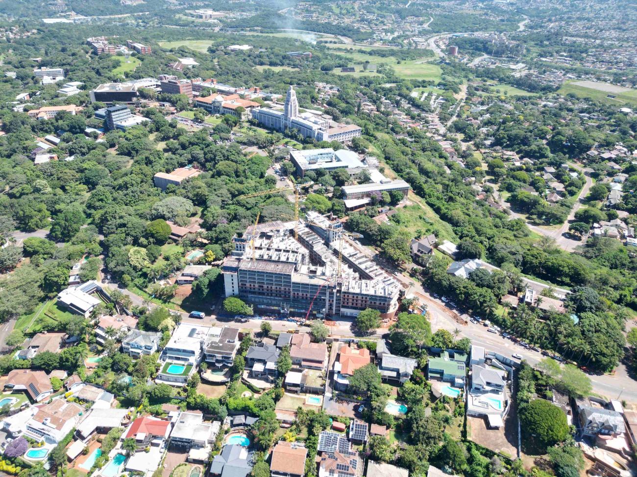 _Aerial view of Thrive Student Living Student Accommodation site in Berea, Durban